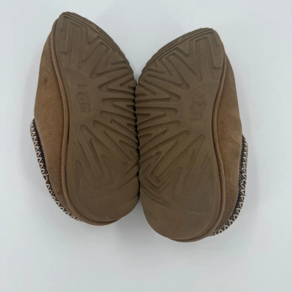 UGG Tasman II Slippers Kids US Size 6 Chestnut Suede Comfort Slip On 1019066K